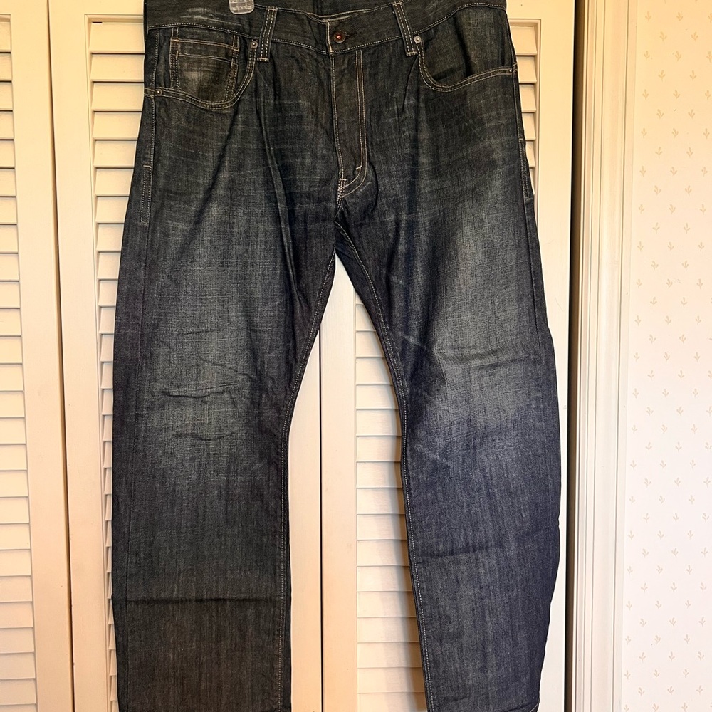 Levi's Blue Relaxed Jeans with Vintage Distress